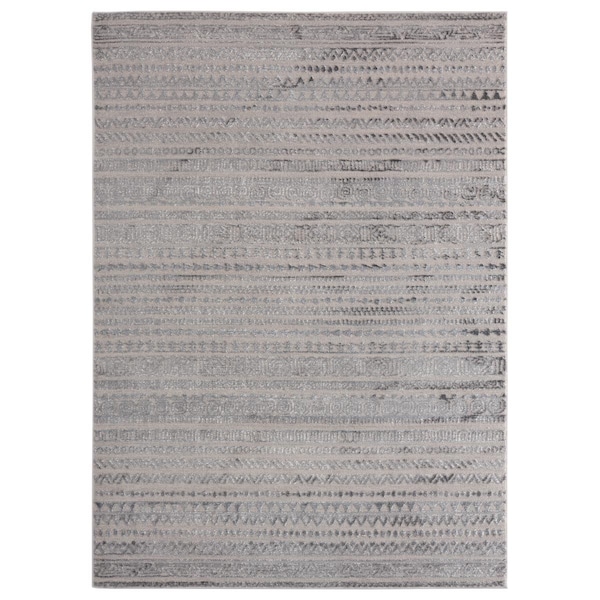 Manmade Cascades Yamsay Grey Accent Rectangle Rug 1 ft. 11 in. x 3 ft. MA3665657 - main